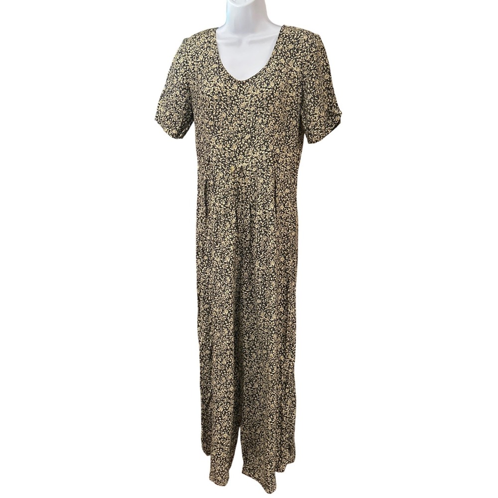 Vintage 90s All That Jazz Jumpsuit Cottagecore Whimsigoth Floral Romantic Retro